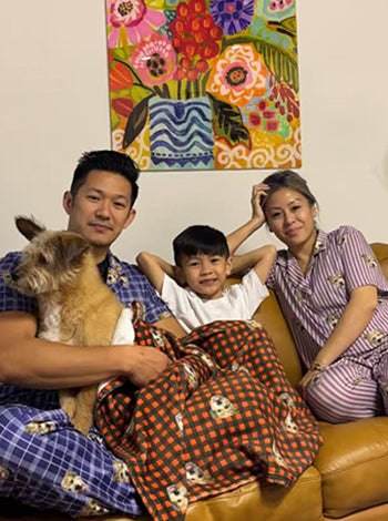 Weekend vibes activated!
Couch potato squad: Dad, Mom, Ryan and Bella!